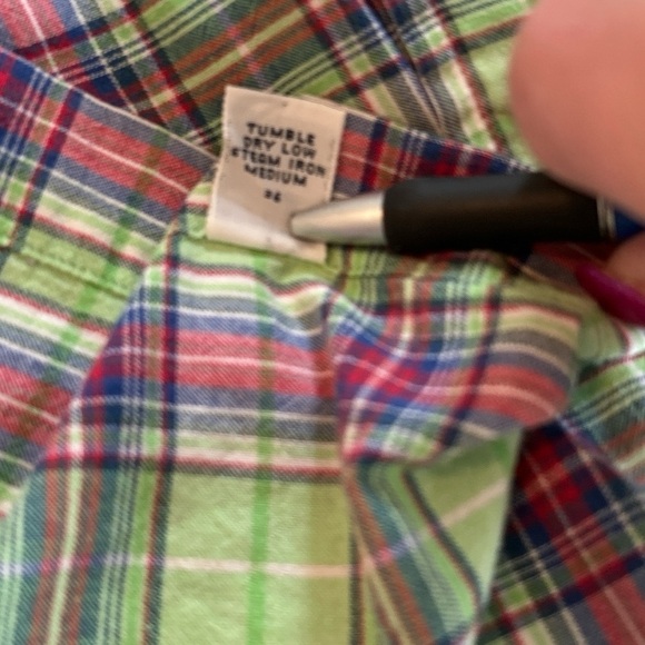 Lauren Ralph Lauren Blake Men’s Green Plaid Short Sleeve Button Shirt In Size XL - Picture 7 of 11
